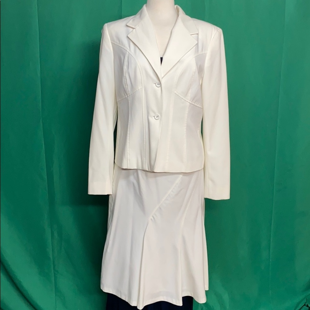 Off white jacket and Skirt
